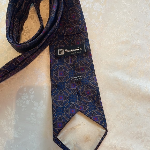 FUMAGALLI’S 100% Sillk Multi-Color Men’s Tie** - Picture 2 of 3